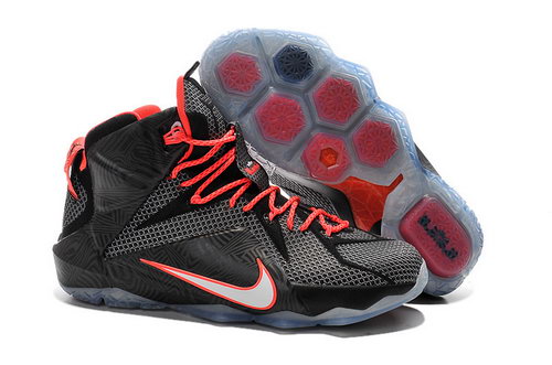 Mens Nike Lebron 12 All Star Black White Red Grey Factory Store